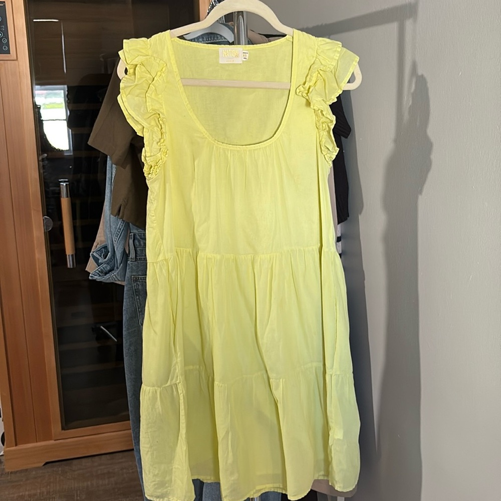 NATION LTD Luella Tiered Mini Dress XS